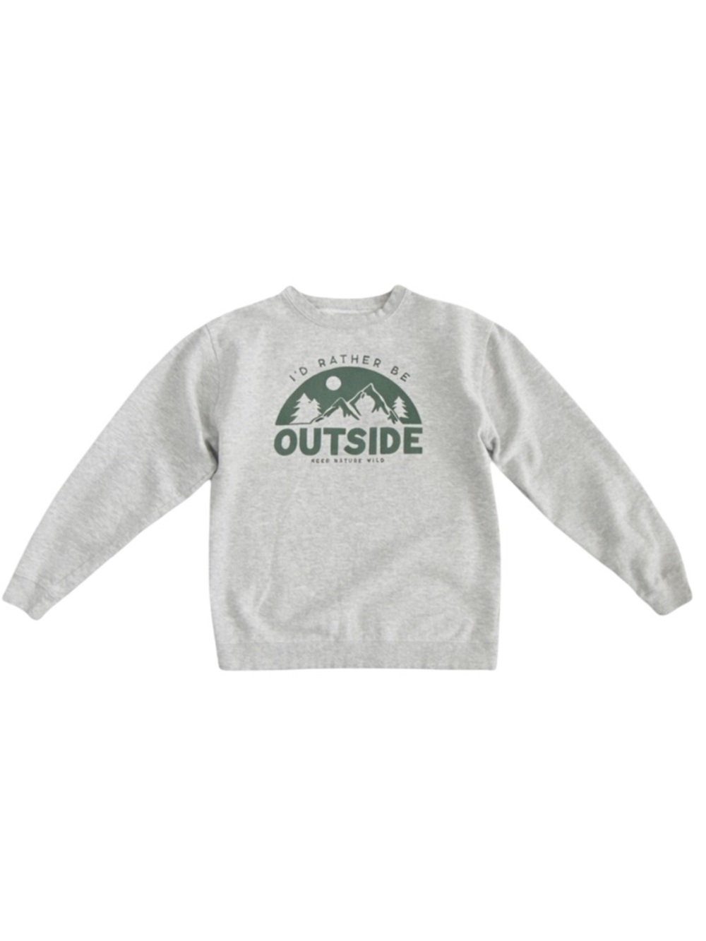 Keep Nature Wild Be Outside Crewneck Sweatshirt Large‎ Outdoor Graphic Pullover
